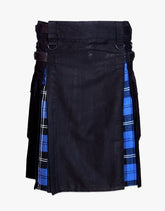 BLACK KILT HYBRID - scottish kilt jacket